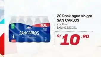 Hiperbodega Precio Uno 20 Pack Agua sin gas x 500 ml oferta