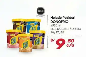 Hiperbodega Precio Uno Helado Peziduri DONOFRIO 930 ml oferta