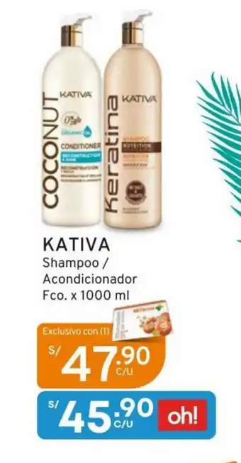 Mifarma Kativa Acondicionador Fco. x 1000 ml oferta