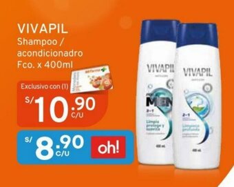 Mifarma Vivapil Shampoo / Acondicionador Fco x 400ml oferta