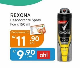 Mifarma REXONA Desodorante Spray Fco x 150ml oferta