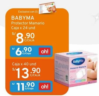 Mifarma Babyma Protector Mamario Caja x 24 und oferta