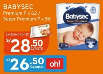 Mifarma Babysec Premium P x 62/ Super Premium P x 56 oferta