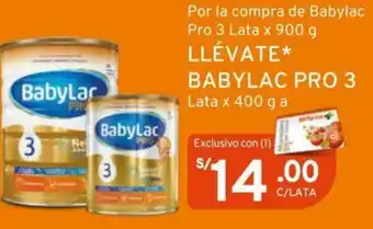 Mifarma Babylac Pro 3 Lata x 900g Llévate Babylac Pro 3 Lata x 400g oferta