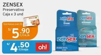 Mifarma Zensex Preservativo Caja x 3 und oferta