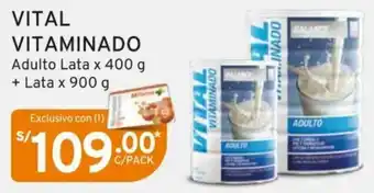 Mifarma Vital Vitaminado Adulto Lata x 400g + Lata x 900g oferta