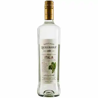 Plaza Vea Pisco SANTIAGO QUEIROLO Italia Botella 750ml oferta
