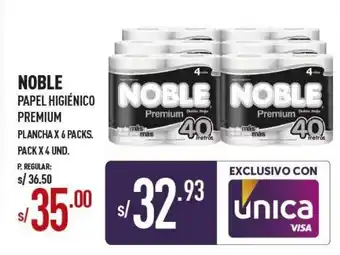 Vega Noble Papel Higiénico Premium 6 packs x 4 und. oferta