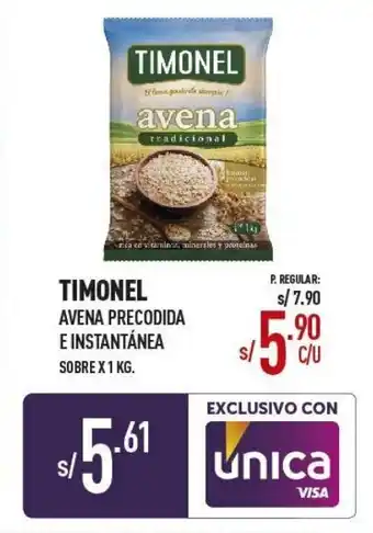 Vega Timonel Avena Presodida e Instantánea 1kg oferta