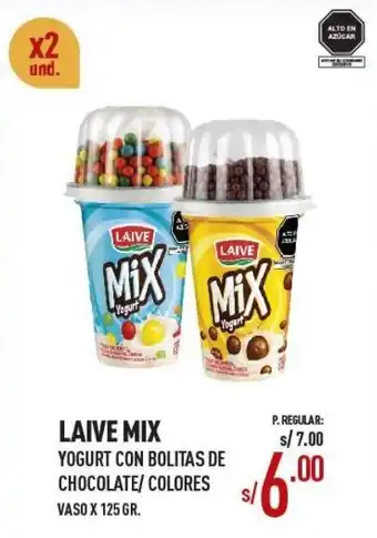 Vega Laive Mix Yogurt con Bolitas de Chocolate/Colores 2 x 125g oferta