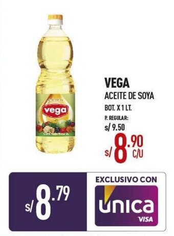 Vega Vega Aceite de Soya 1L oferta