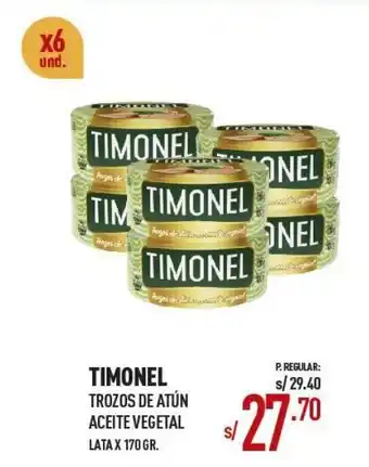 Vega Timonel Trozos de Atún Aceite Vegetal 6 x 170g oferta