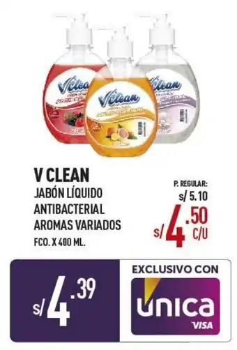 Vega VClean Jabón Líquido Antibacterial 400ml oferta