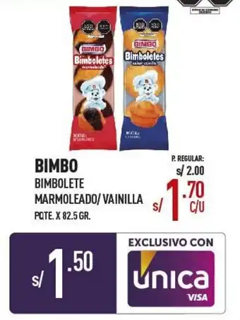 Vega Bimbo Bimbolete Marmoleado/Vainilla 82,5g oferta
