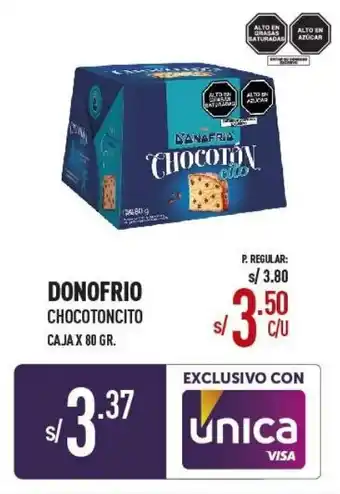 Vega Donofrio Chocotoncito 80g oferta