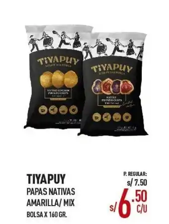 Vega Tiya Puy Papas Nativas Amarilla/Mix 160g oferta