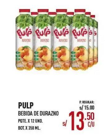 Vega Pulp Bebida de Durazno 12 x 350ml oferta