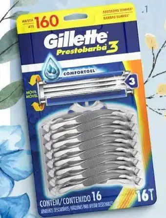 Makro Máquina de afeitar gillette prestobarba3 pack de 16 unids. oferta