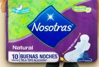 Makro Toallas higiénicas nosotras buenas noches plancha de 6 x 10 unids oferta