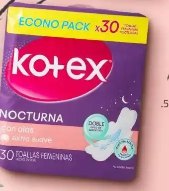 Makro Toallas higiénicas kotex nocturna pqte. de 30 unids. oferta