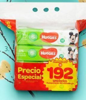 Makro Toallitas húmedas huggies limpieza efectiva pqte. de 192 unids. oferta
