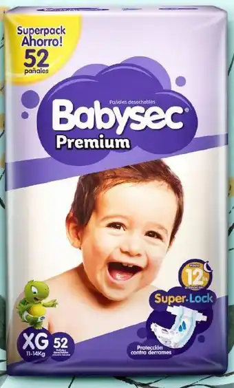 Makro Pañal babysec premium oferta