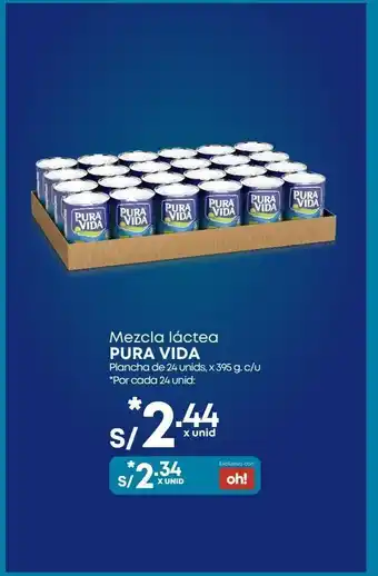 Makro Mezcla láctea pura vida x 395 g oferta