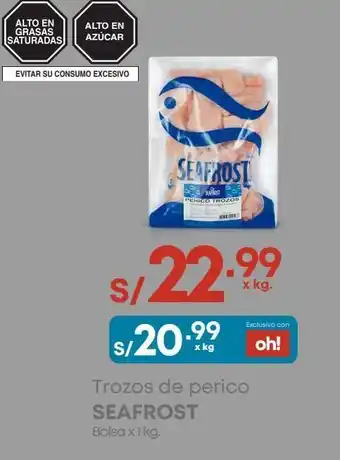 Makro Trozos de perico seafrost kg oferta