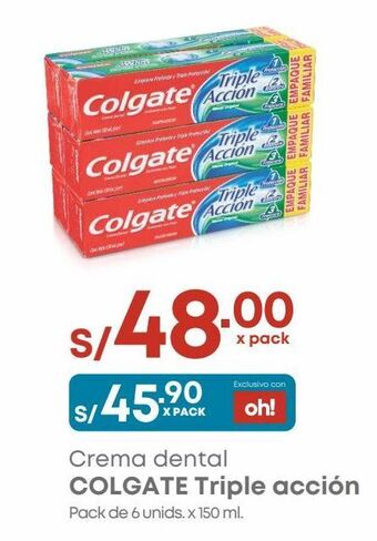 Makro Crema dental colgate triple acción oferta