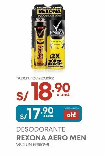 Makro Desodorante rexona aero men oferta