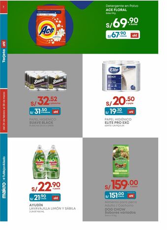 Makro Detergente en polvo ace oferta