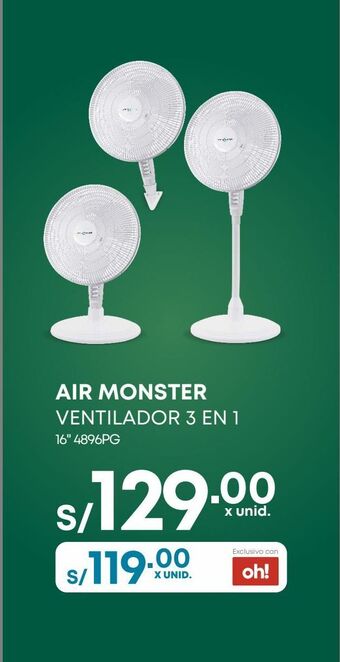 Makro Ventilador 3 en 1 air monster oferta