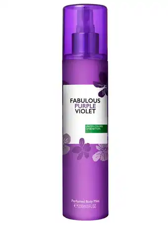 Tottus Benetton body mist fabulous purple 236 ml para mujer oferta