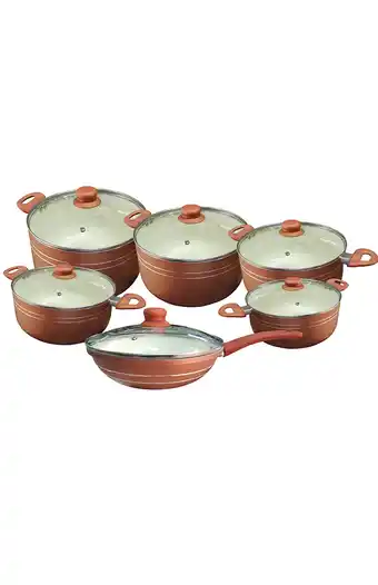 Tiendas EFE Set de ollas de cerámica antiadherente mm-12wal do oferta