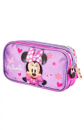 Tiendas EFE Cartuchera minnie rs doble cierre pvc oferta