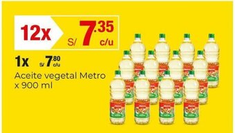 Metro Aceite vegetal Metro x 900 ml oferta