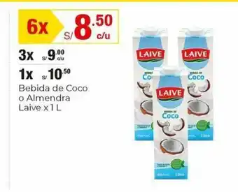 Metro Bebida de Coco o Almendra Laive x 1L oferta