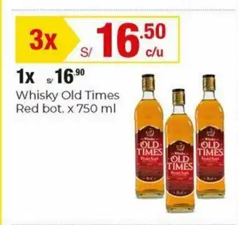 Metro Whisky Old Times Red Bot. x 750ml oferta
