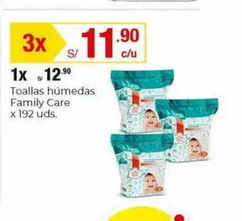 Metro Toallas humedas Family Care x 192 uds oferta