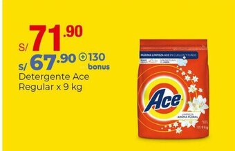 Metro Detergente Ace Regular x 9kg oferta