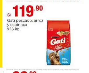 Metro Gati Pescado, arroz y espinaca x 15kg oferta