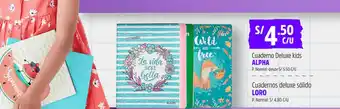 Plaza Vea Cuaderno Deluxe Kids ALPHA oferta