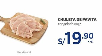 Makro Chuleta de pavita congelada x kg oferta
