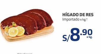 Makro Hígado de res importado x kg oferta