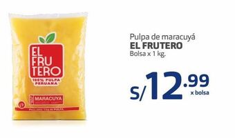 Makro Pulpa de maracuyá el frutero bolsa x 1 kg oferta
