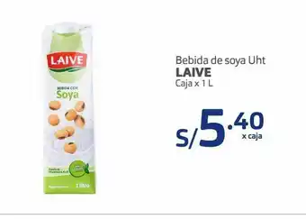 Makro Bebida de soya uht laive caja x 1 l oferta