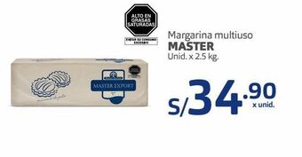 Makro Margarina multiuso master unid. x 2.5 kg. oferta