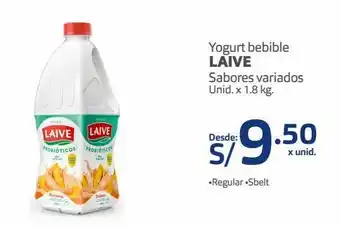 Makro Yogurt bebible laive sabores variados unid. x 1.8 kg. oferta