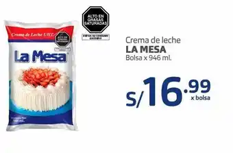 Makro Crema de leche la mesa bolsa x 946 ml oferta