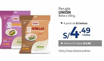 Makro Pan pita unión bolsa x 300 g. oferta